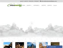 Tablet Screenshot of enlacemundialperu.com